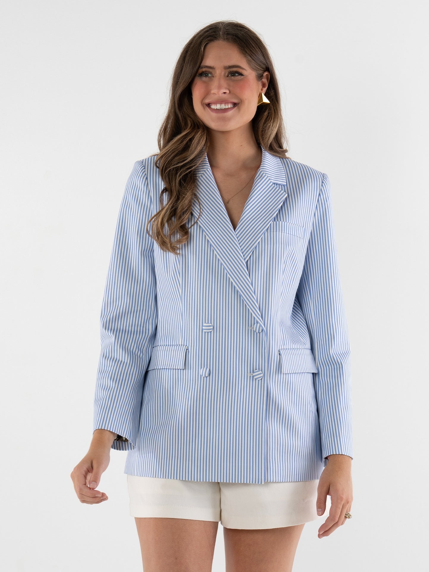 Bristol Blazer - Grapemist Stripe