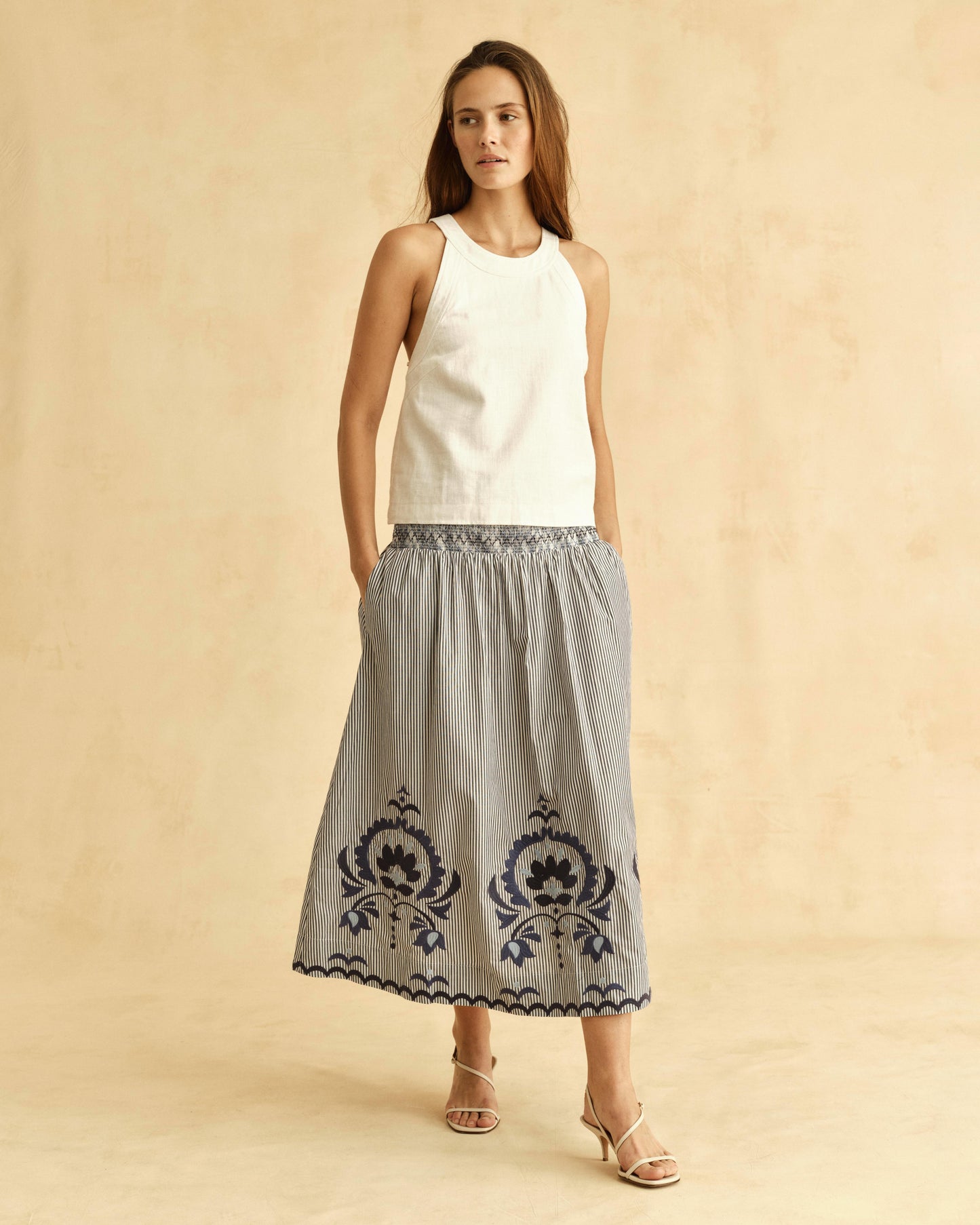 FA26 Georgia Skirt-Parkside Floral Stripe