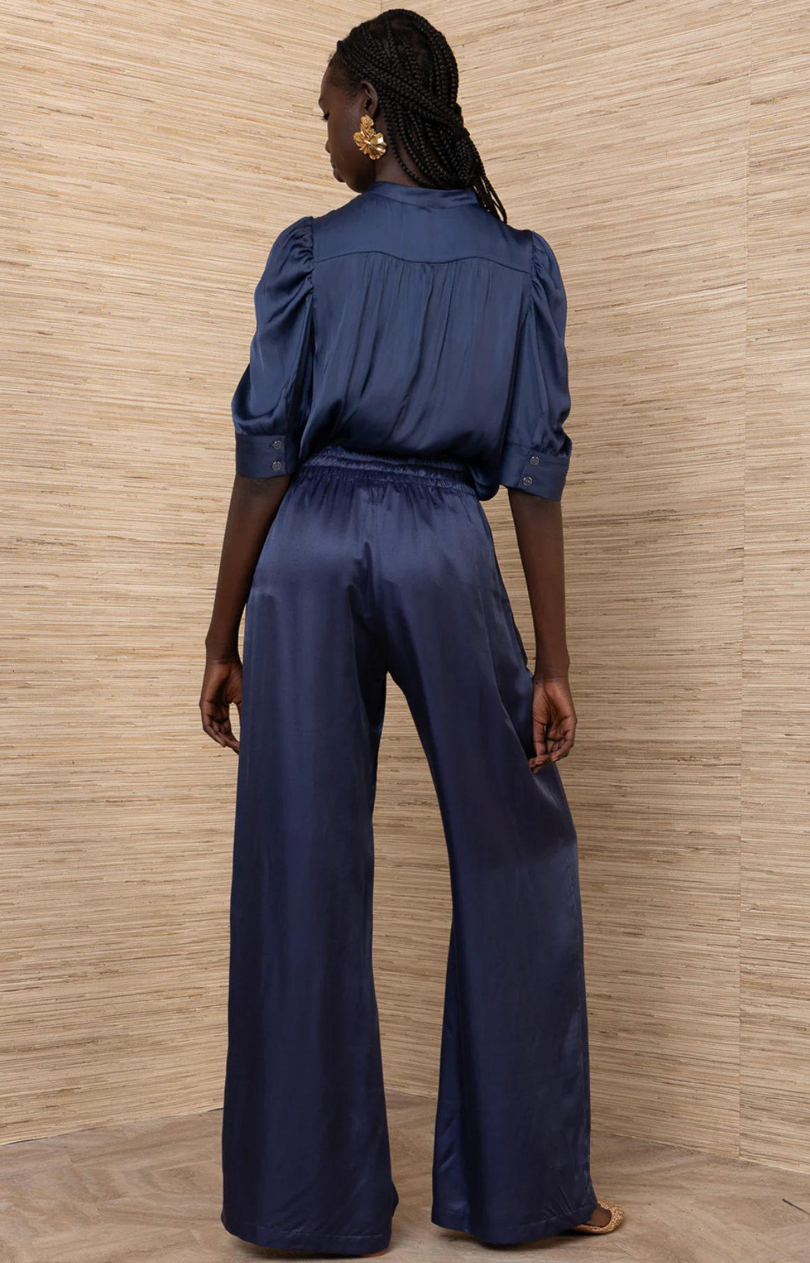 Silk Drawstring Pants