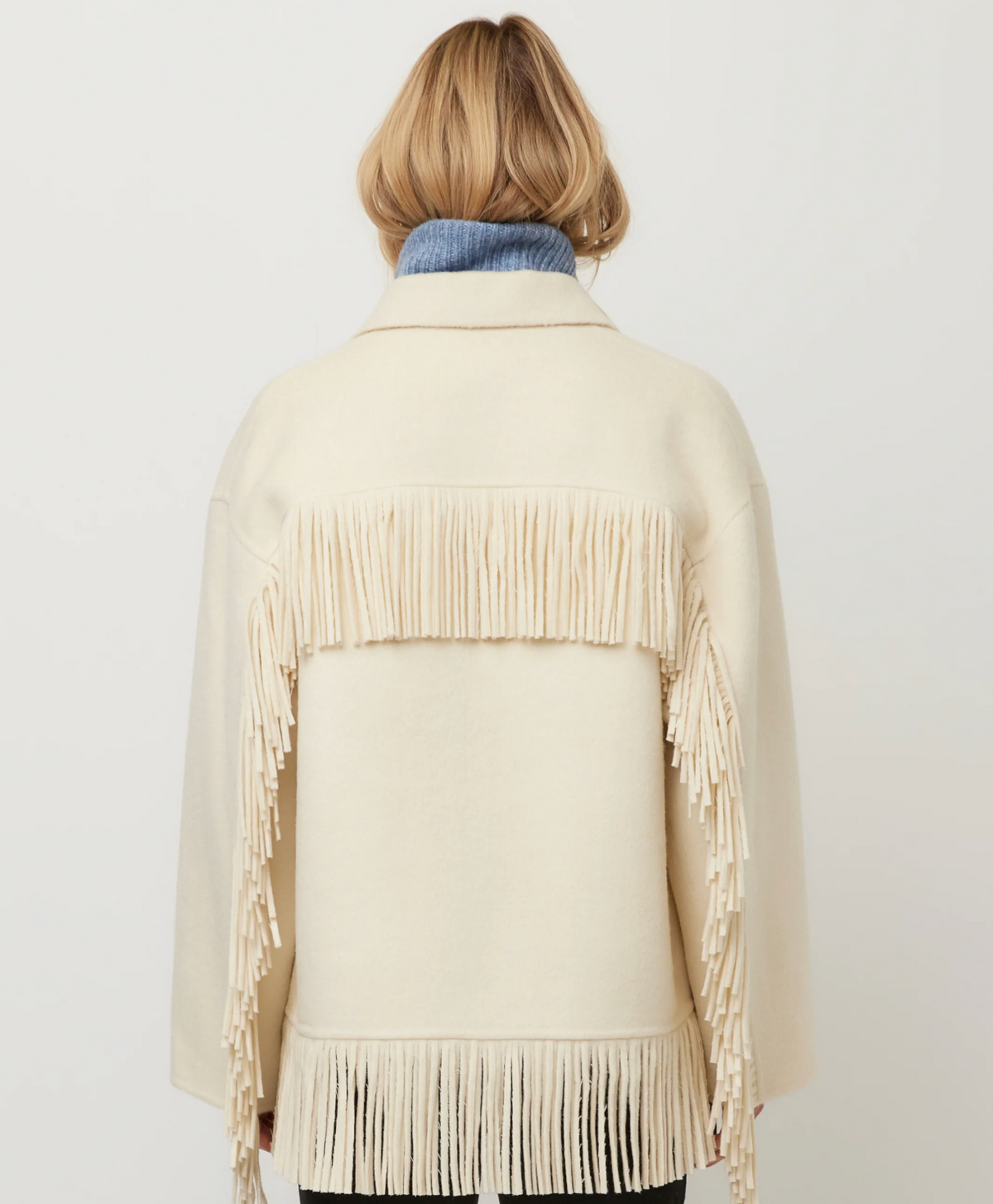Wool Fringe Jacket