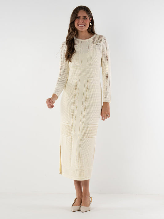 Marbella Knit Dress - Sandshell