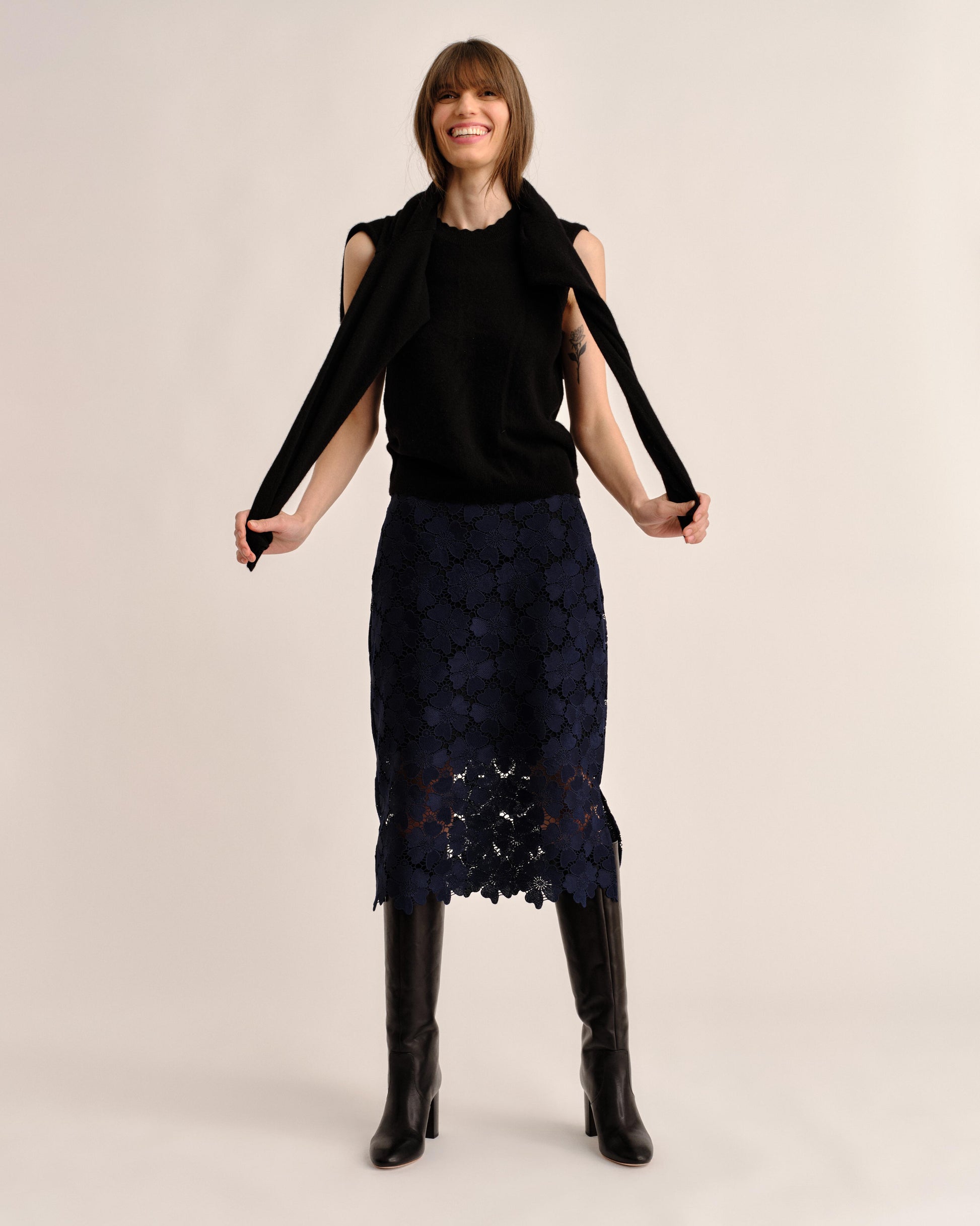SP26 Lucy Ls Sweater-Noir
