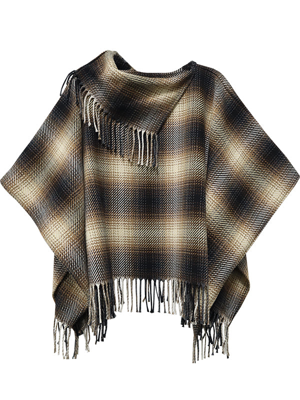 Autumn Fringe Poncho