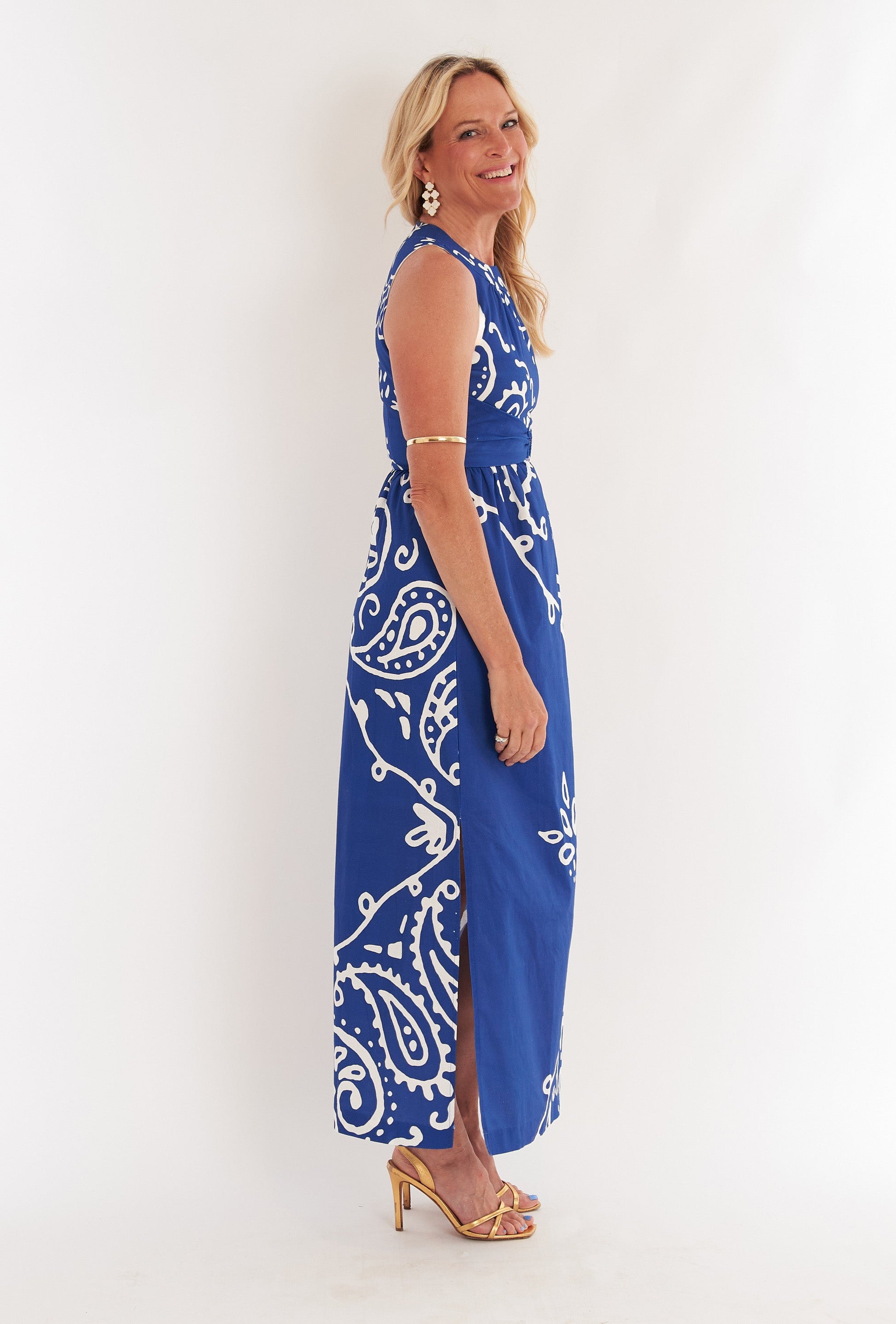 Nina Dress - Bandana Navy