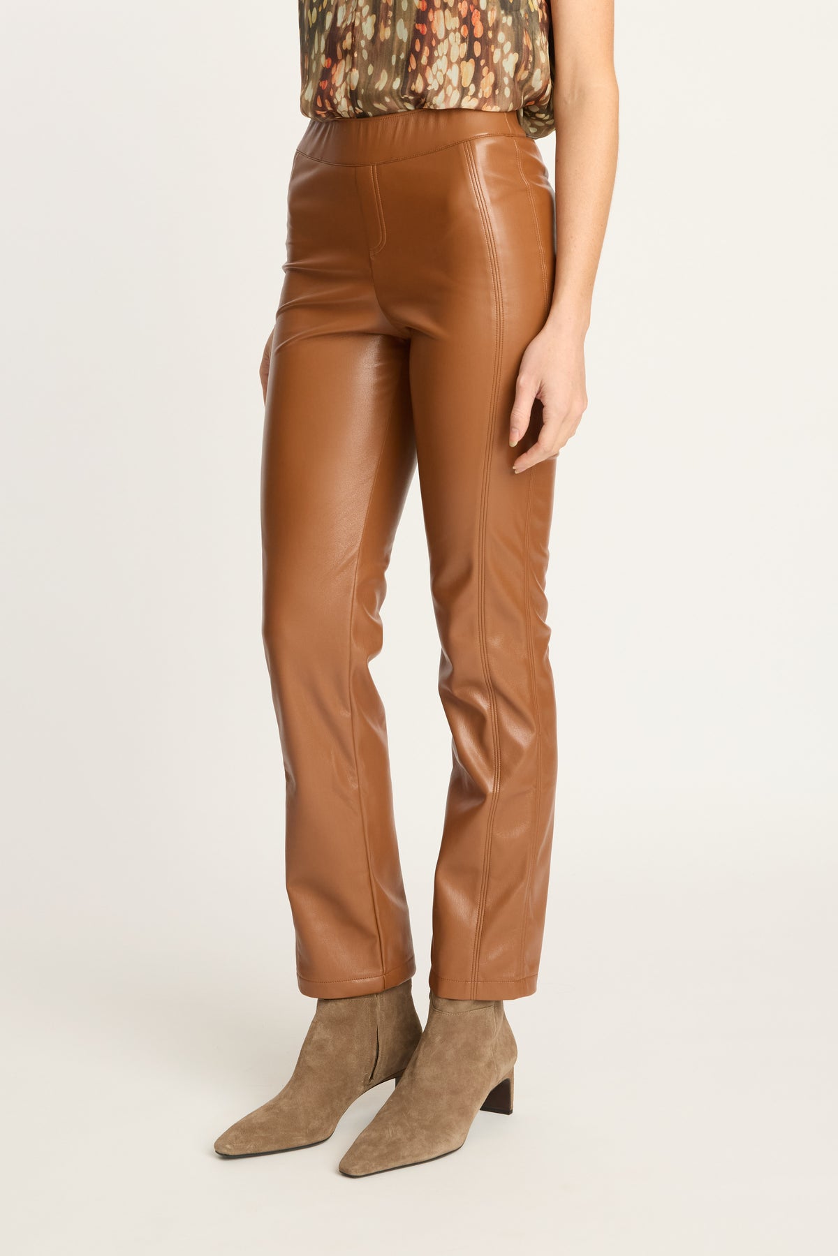 Santi Pant in Tobacco Vegan Leather