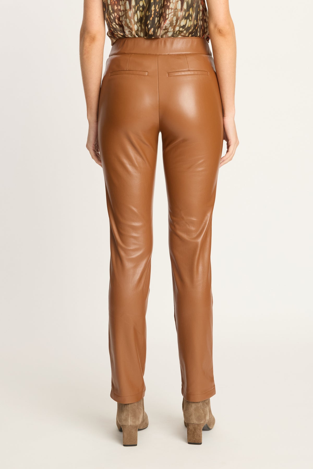 Santi Pant in Tobacco Vegan Leather