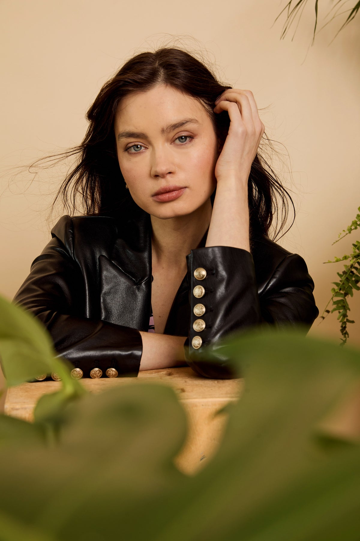 Kindra Jacket in Black Vegan Leather