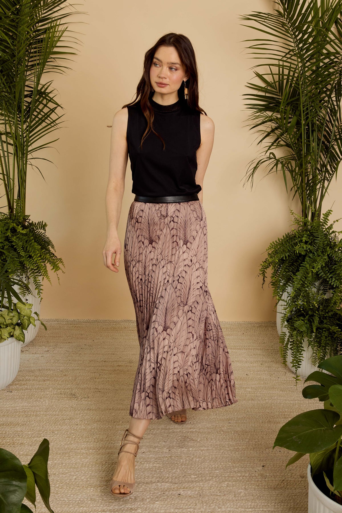 Mia Skirt in Feathered Canopy