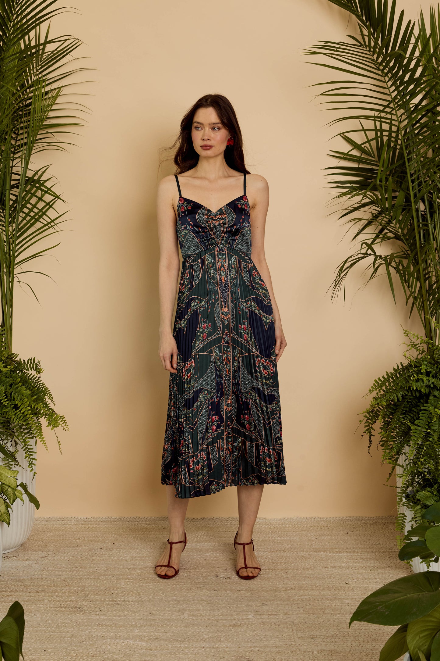 Donna Dress in Patchwork Flower