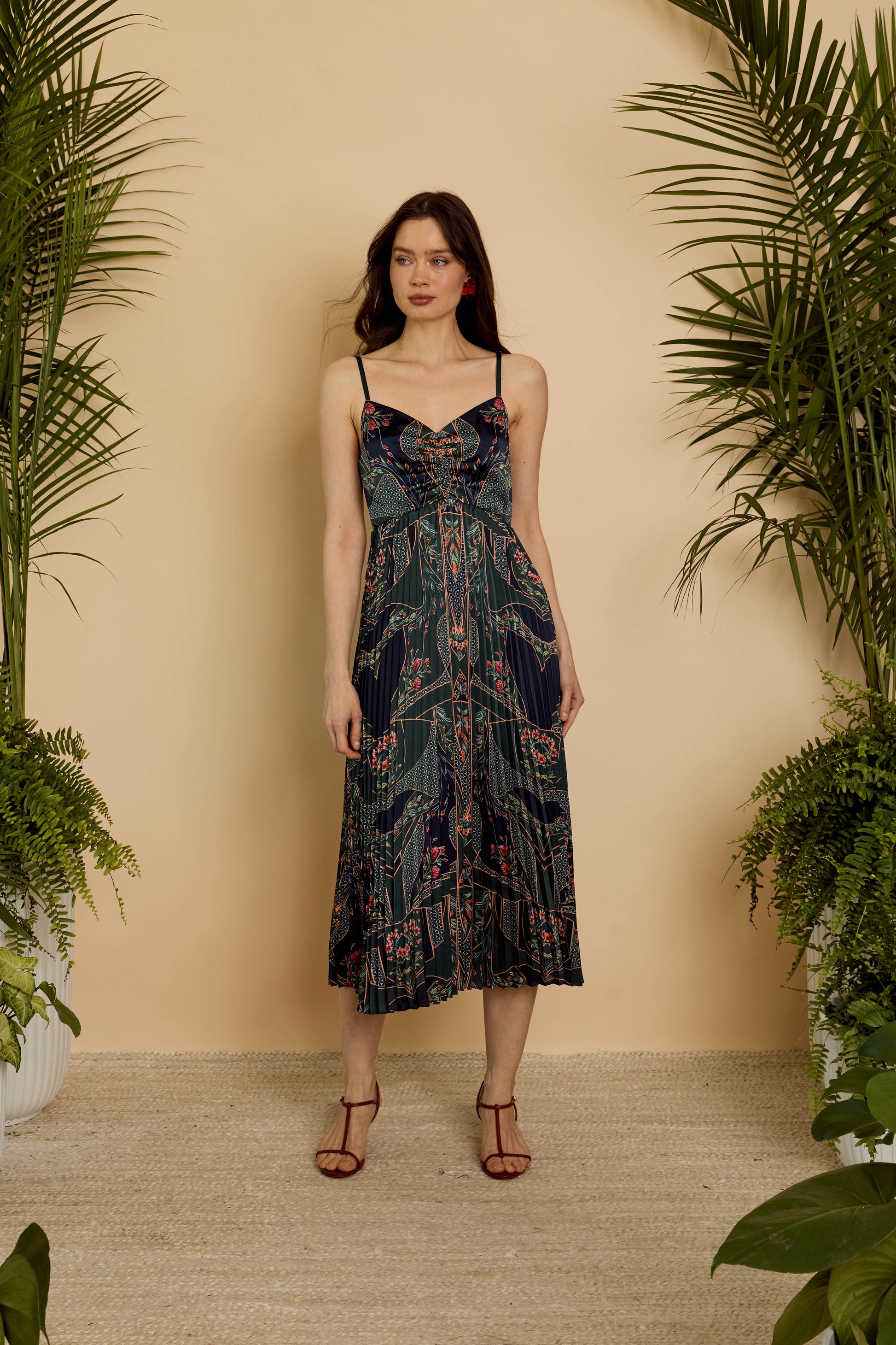 Donna Dress in Patchwork Flower