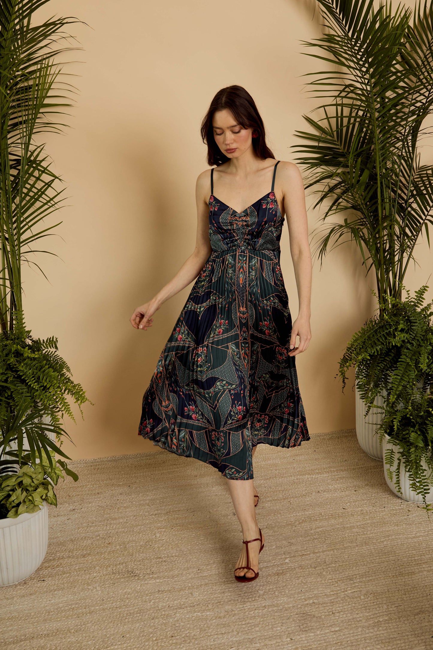 Donna Dress in Patchwork Flower