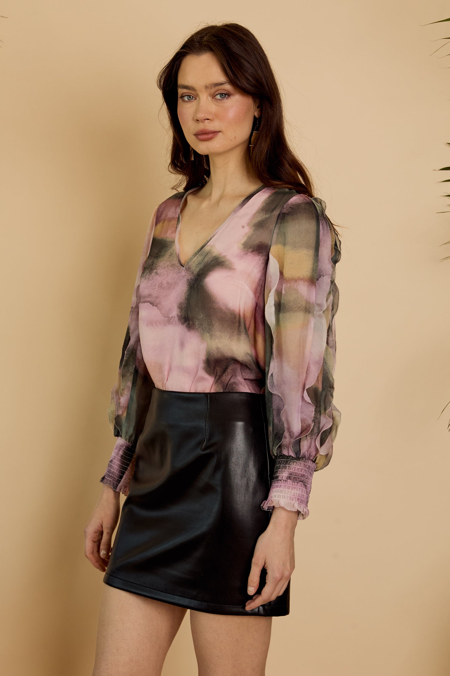 Jaci Top in Rose Grass Haze