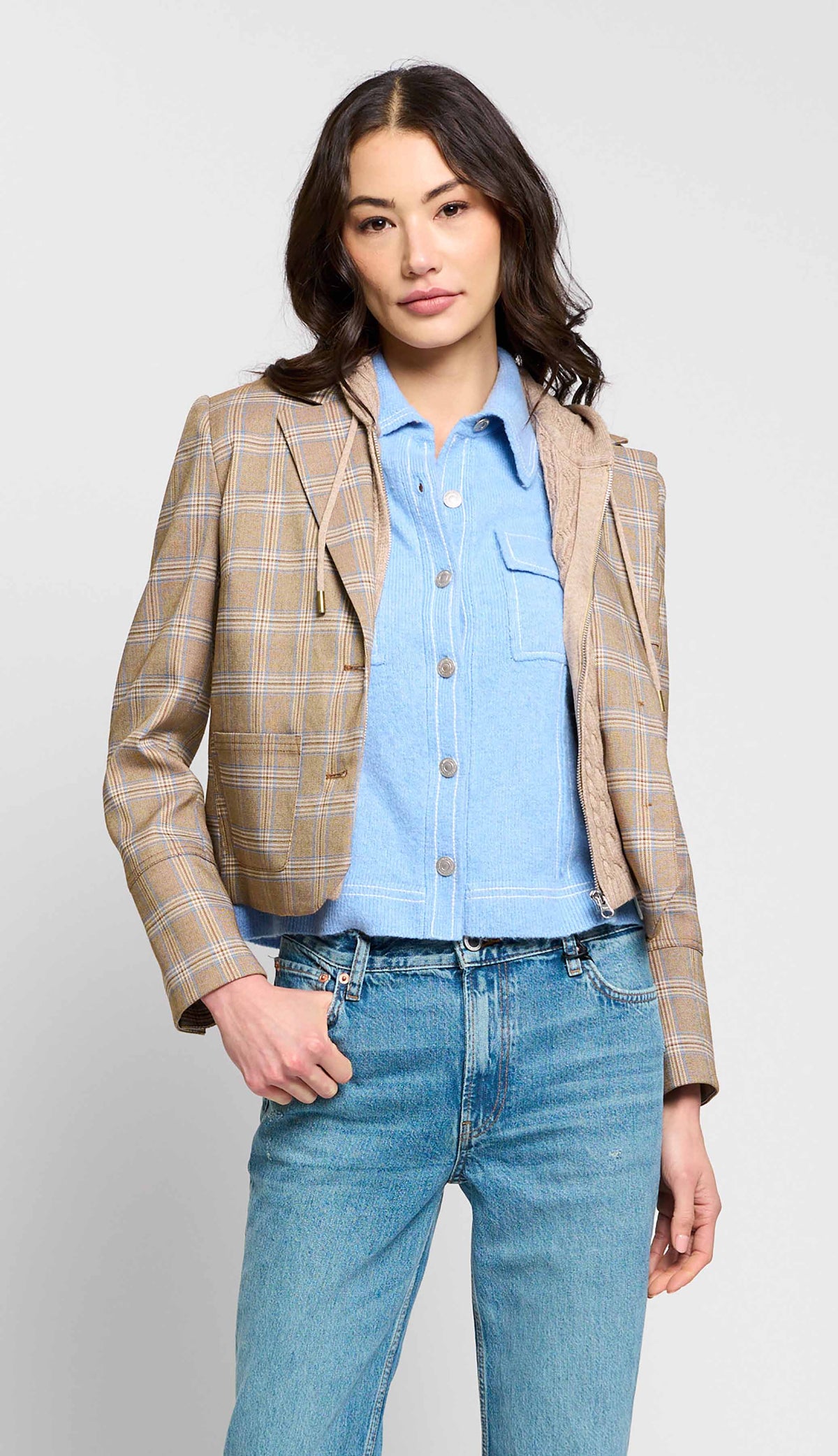 SIENNA PLAID DICKEY BLAZER