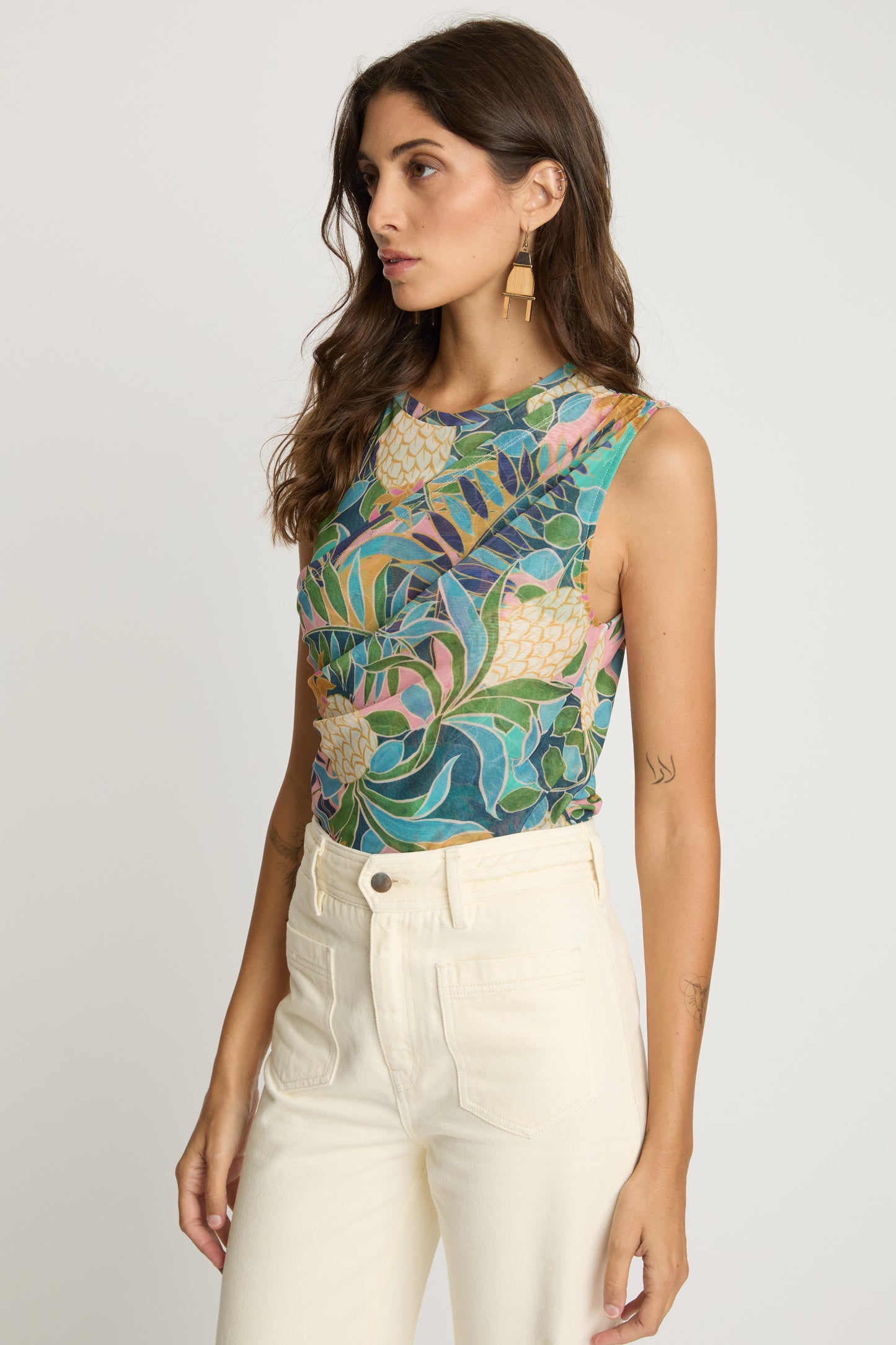 Devi Top in Baroque Pineapple