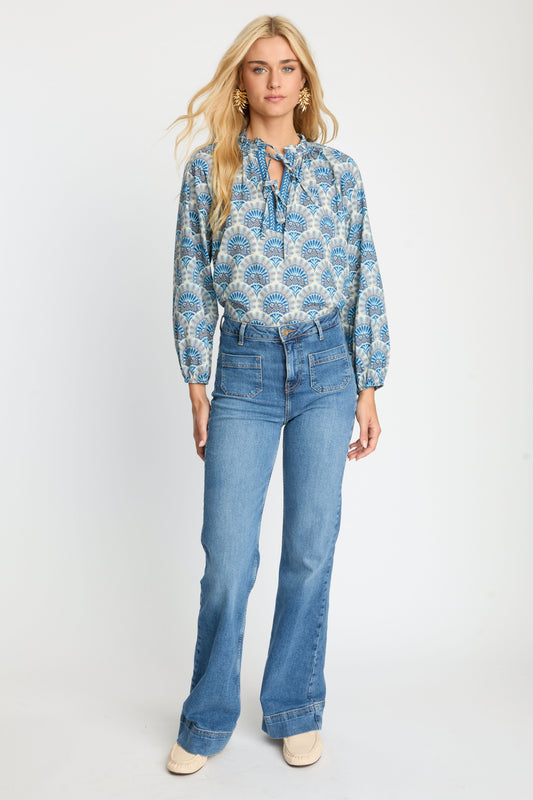 Ophelia Top in Boho Deco