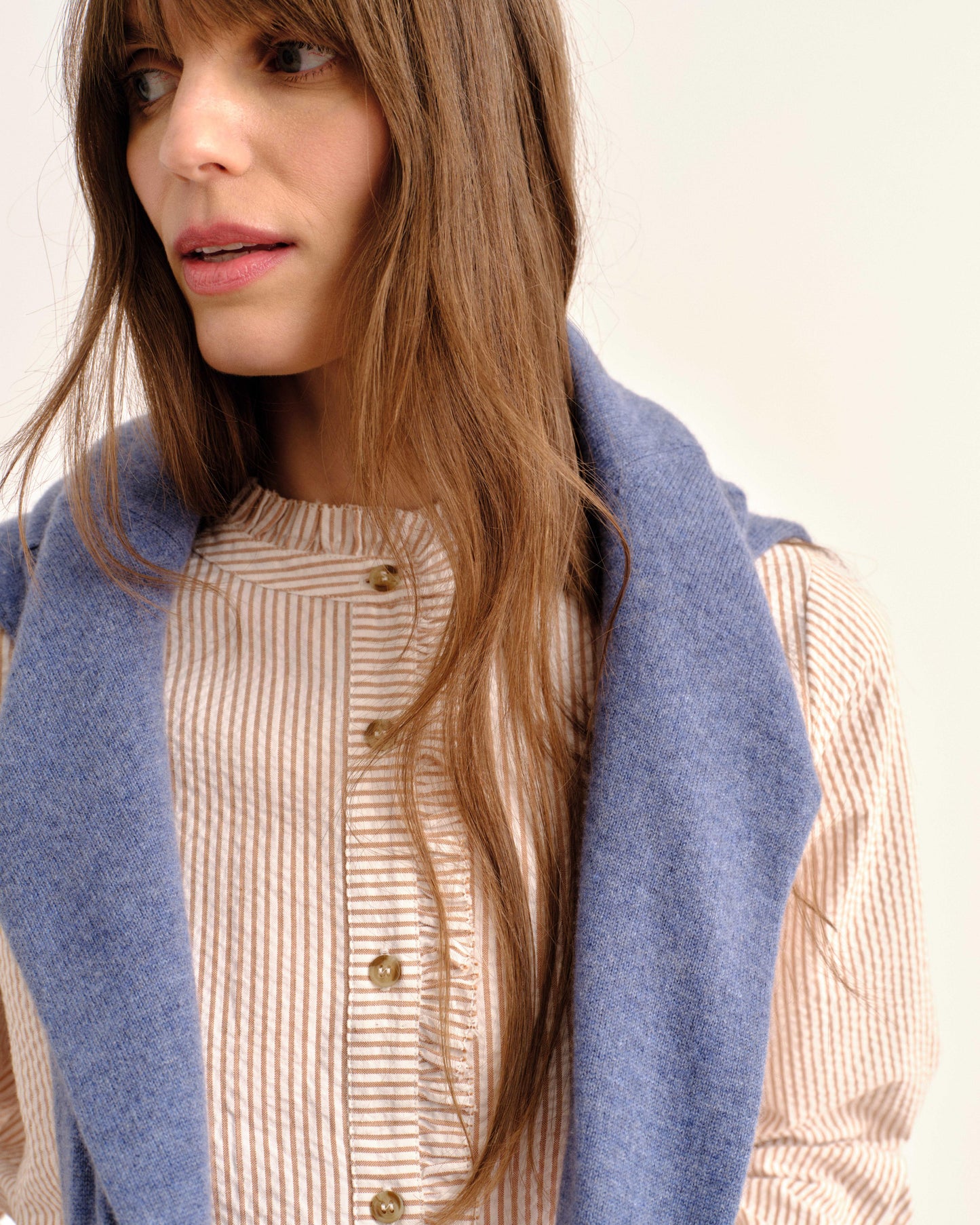 SP26 Percy Shirt-Camel Stripe