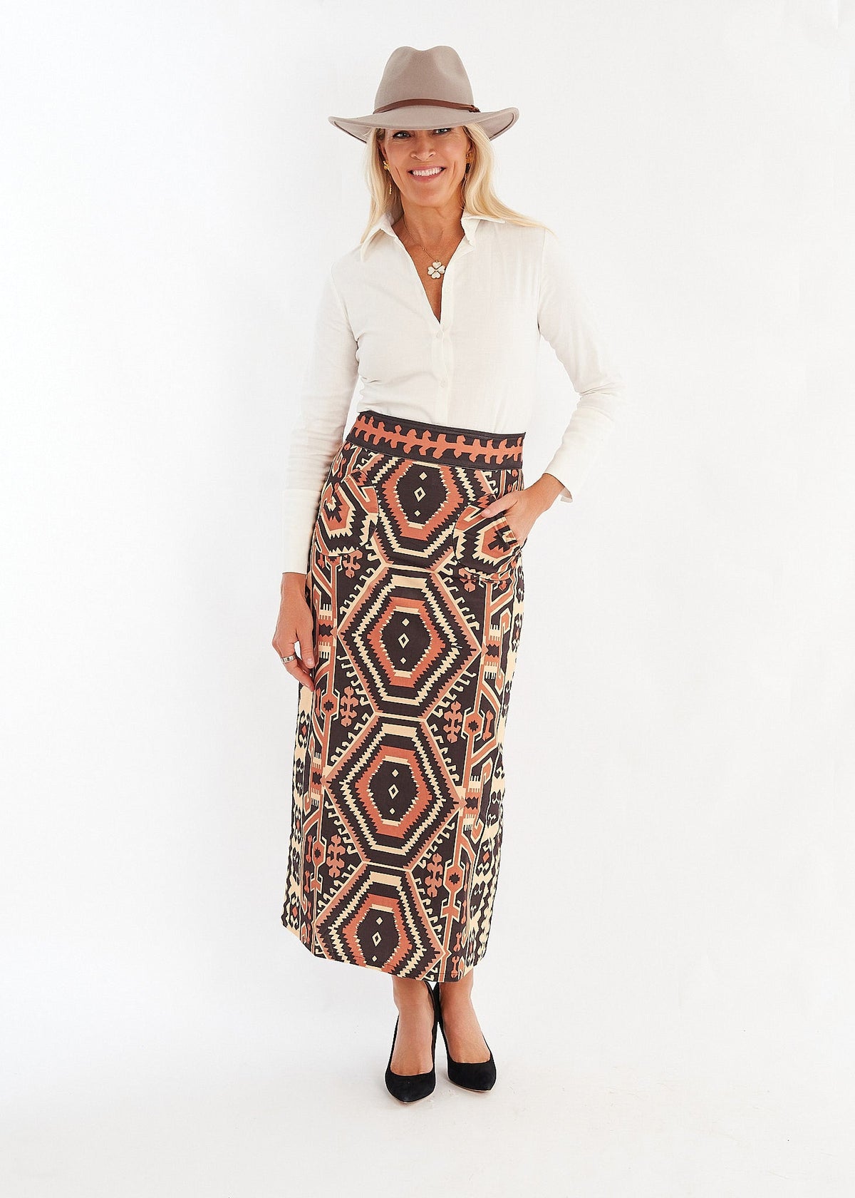 Ketchum Skirt - Kilim Biscotti