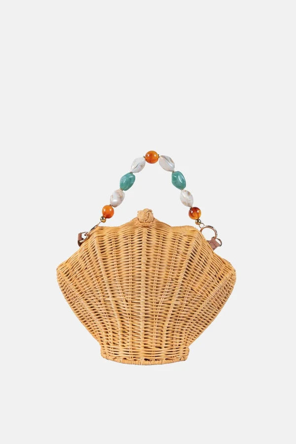 Rattan Shell Bag