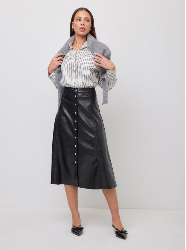 Esmeralda Faux Leather Skirt