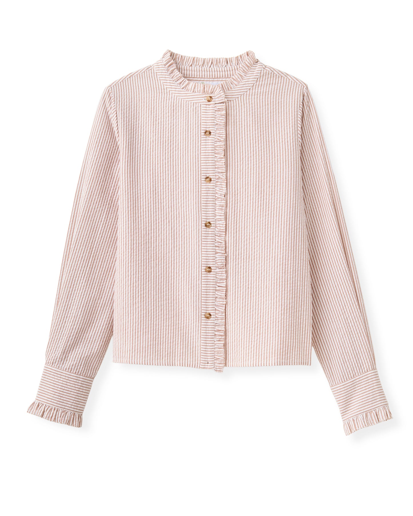 SP26 Percy Shirt-Camel Stripe