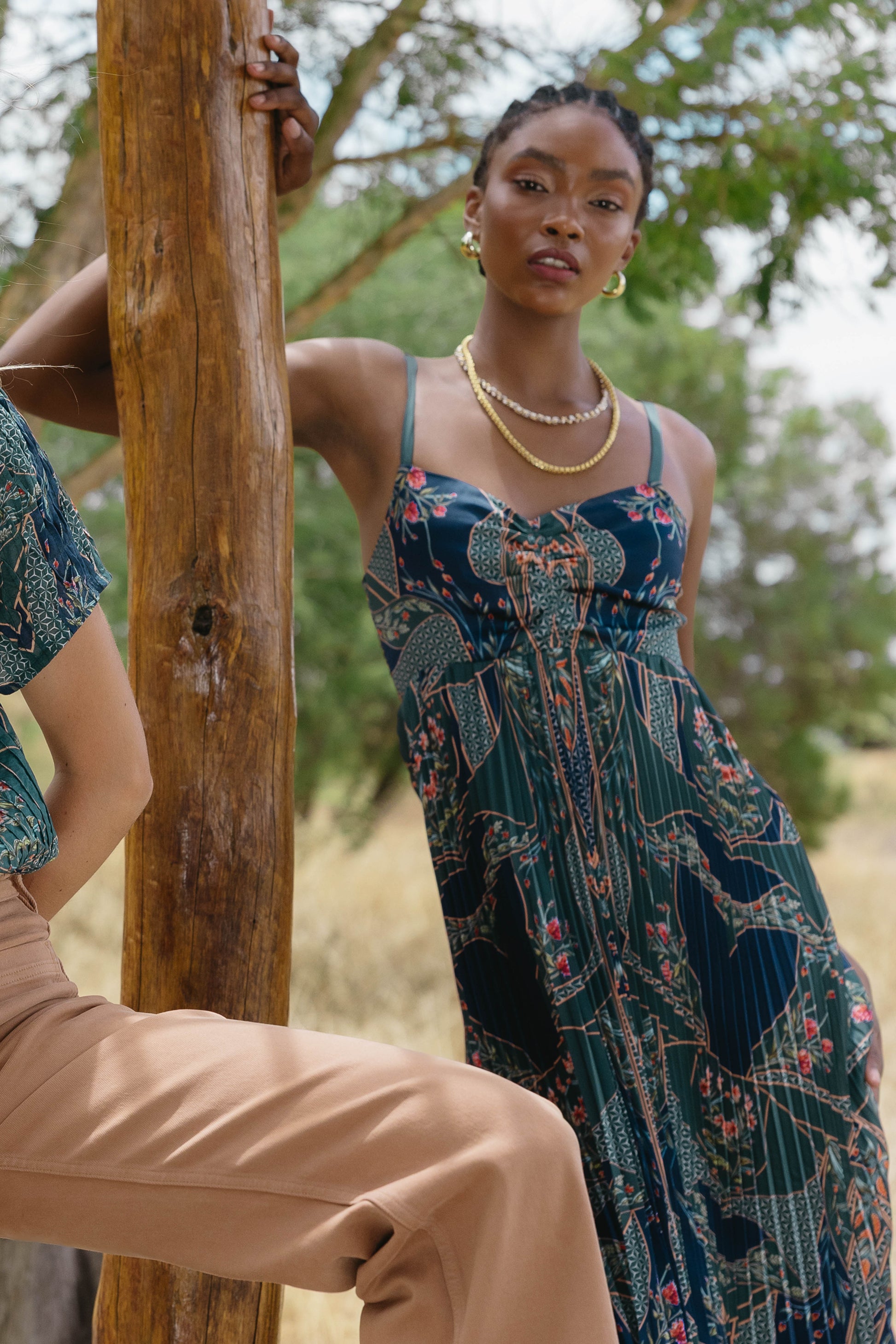 Donna Dress in Patchwork Flower