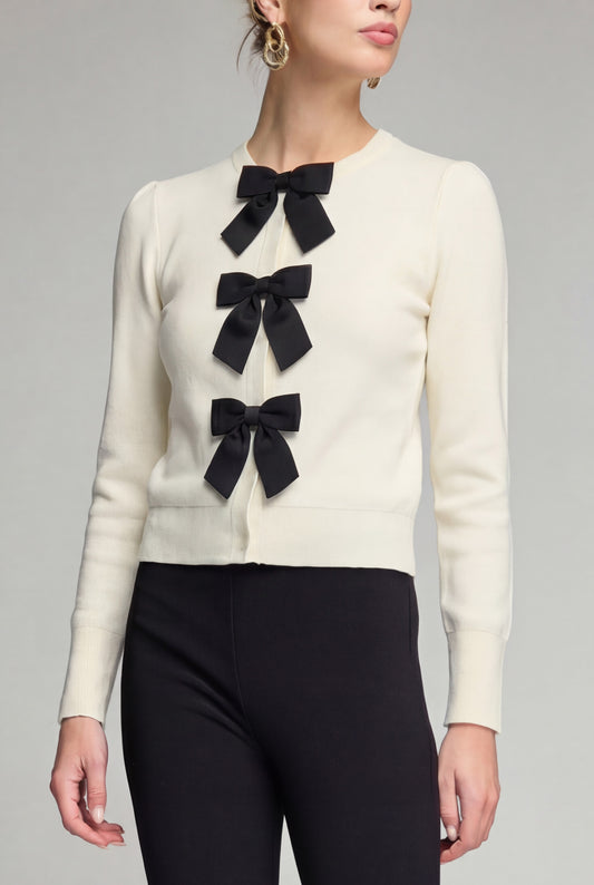 COLLINS BOW CARDIGAN
