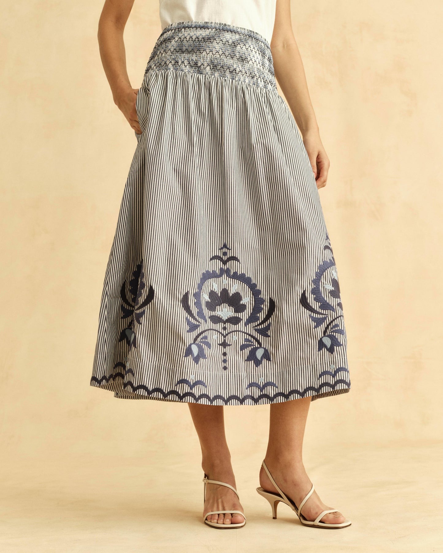 FA26 Georgia Skirt-Parkside Floral Stripe
