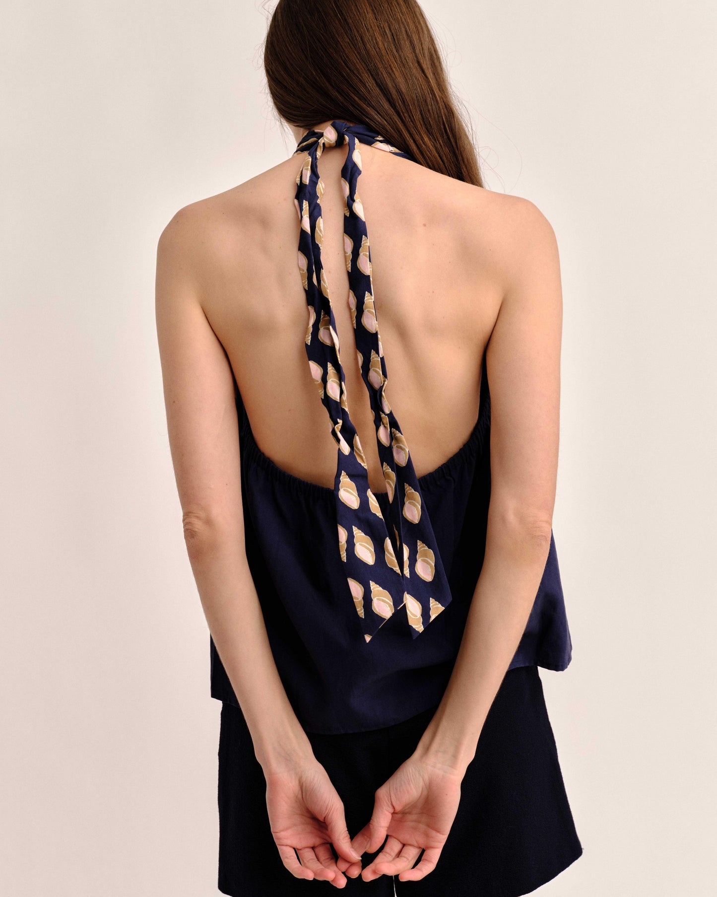 SP26 Legare Halter Top-Mariner's Bloom