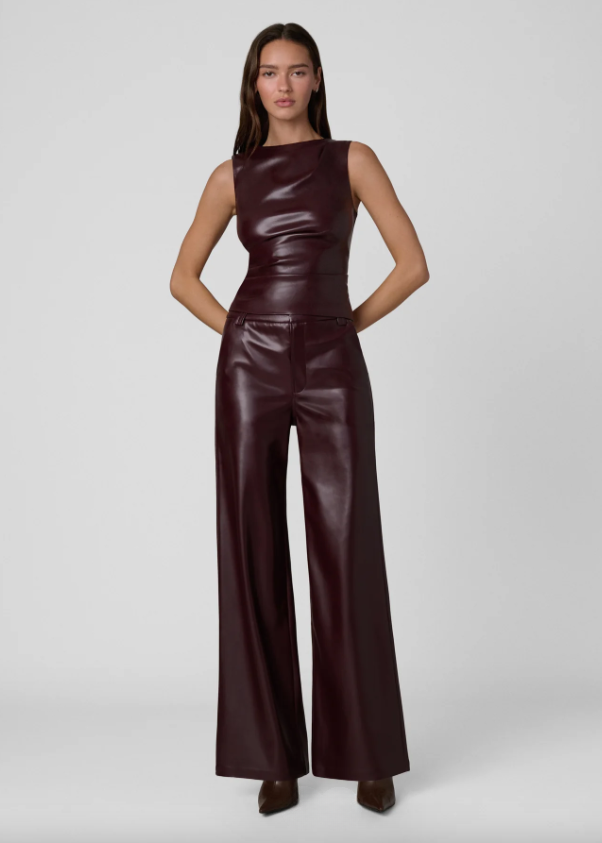 Vegan Leather Trouser