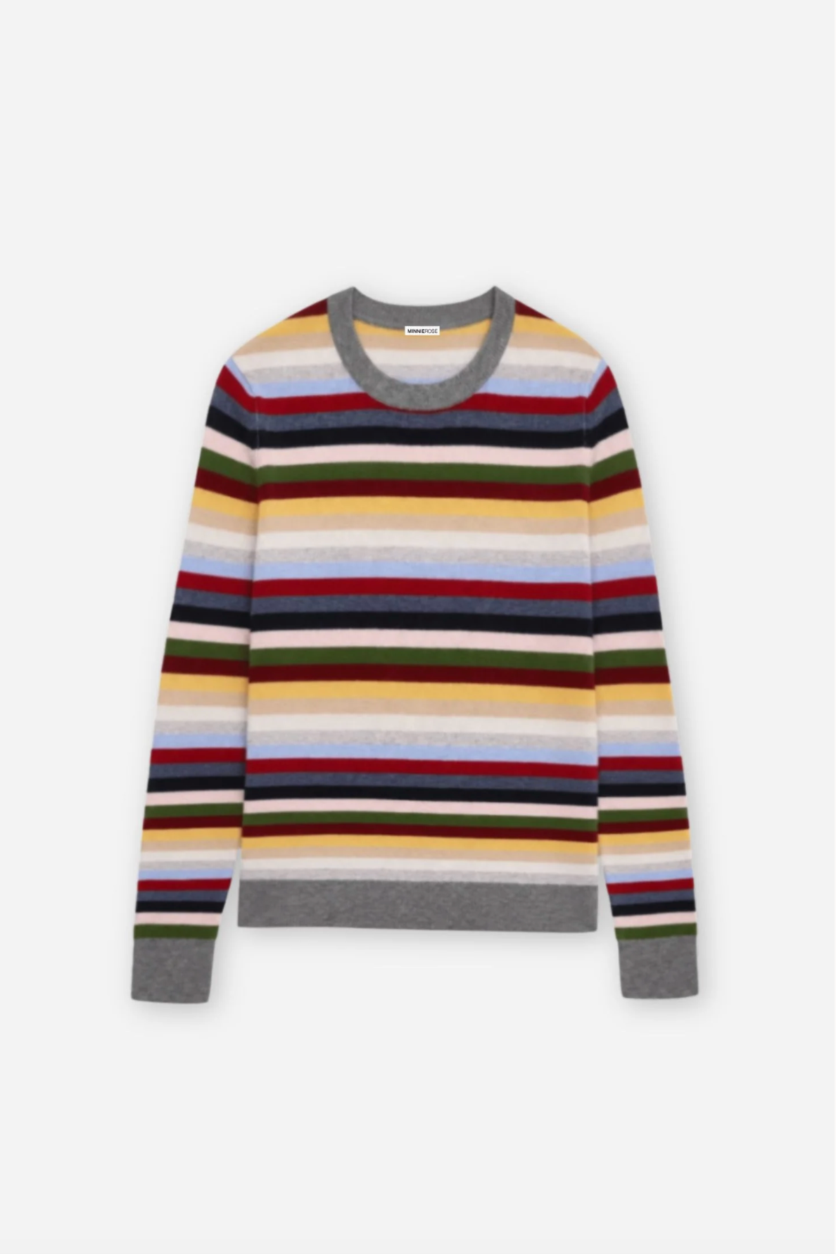 Striped Cashmere Crew