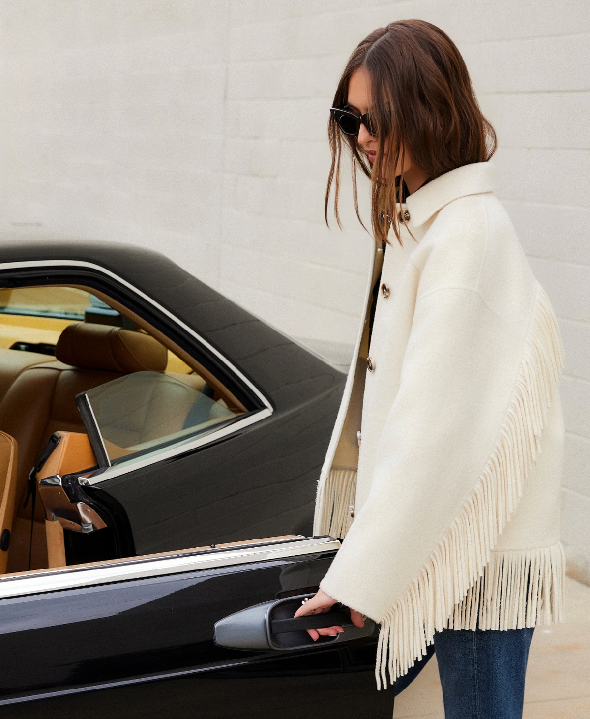Wool Fringe Jacket