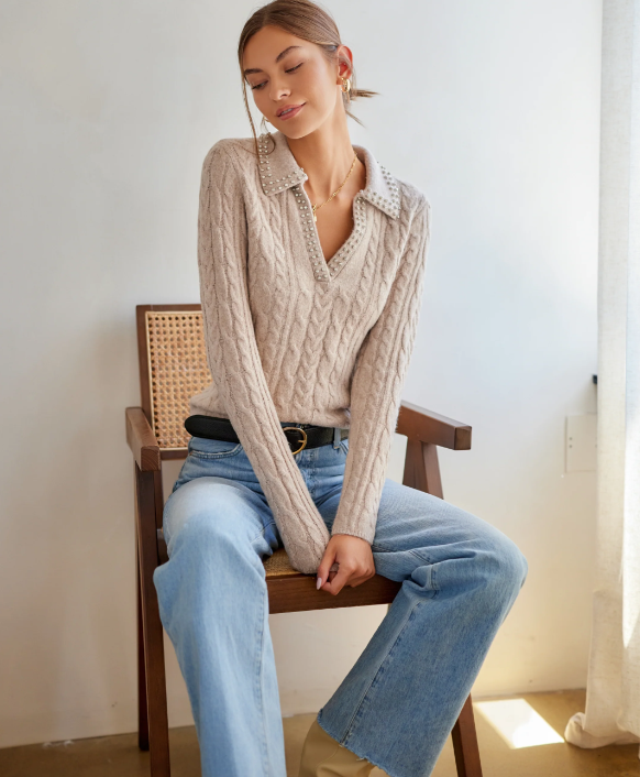 Estelle Cable Knit Sweater