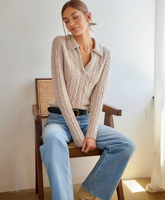 Estelle Cable Knit Sweater