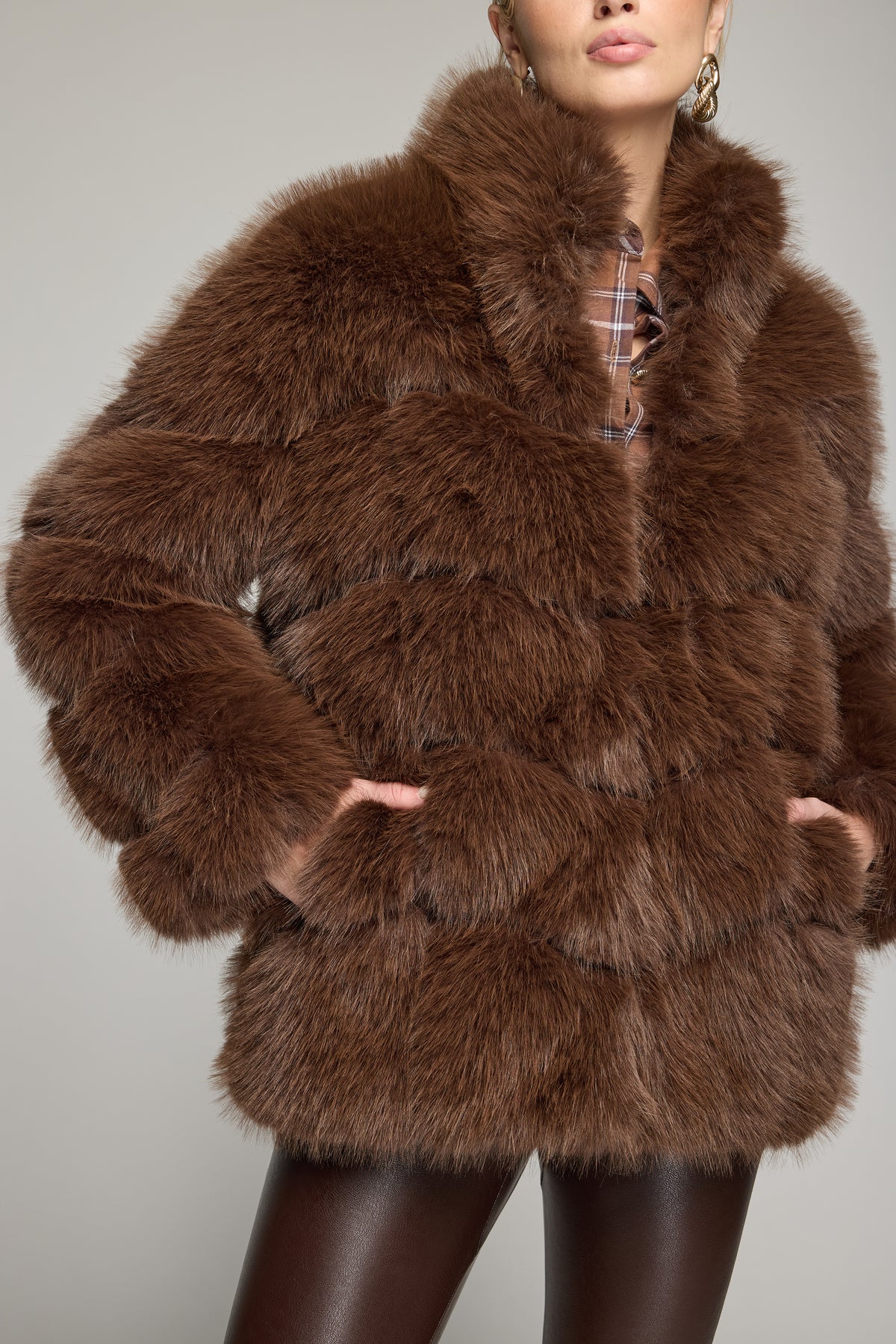 LOUISA FAUX FUR JACKET