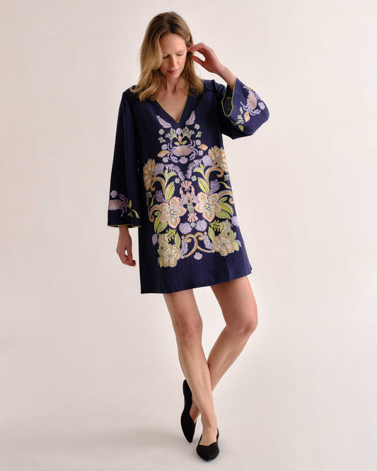 SP26 Folly Mini Dress-Mariner's Bloom