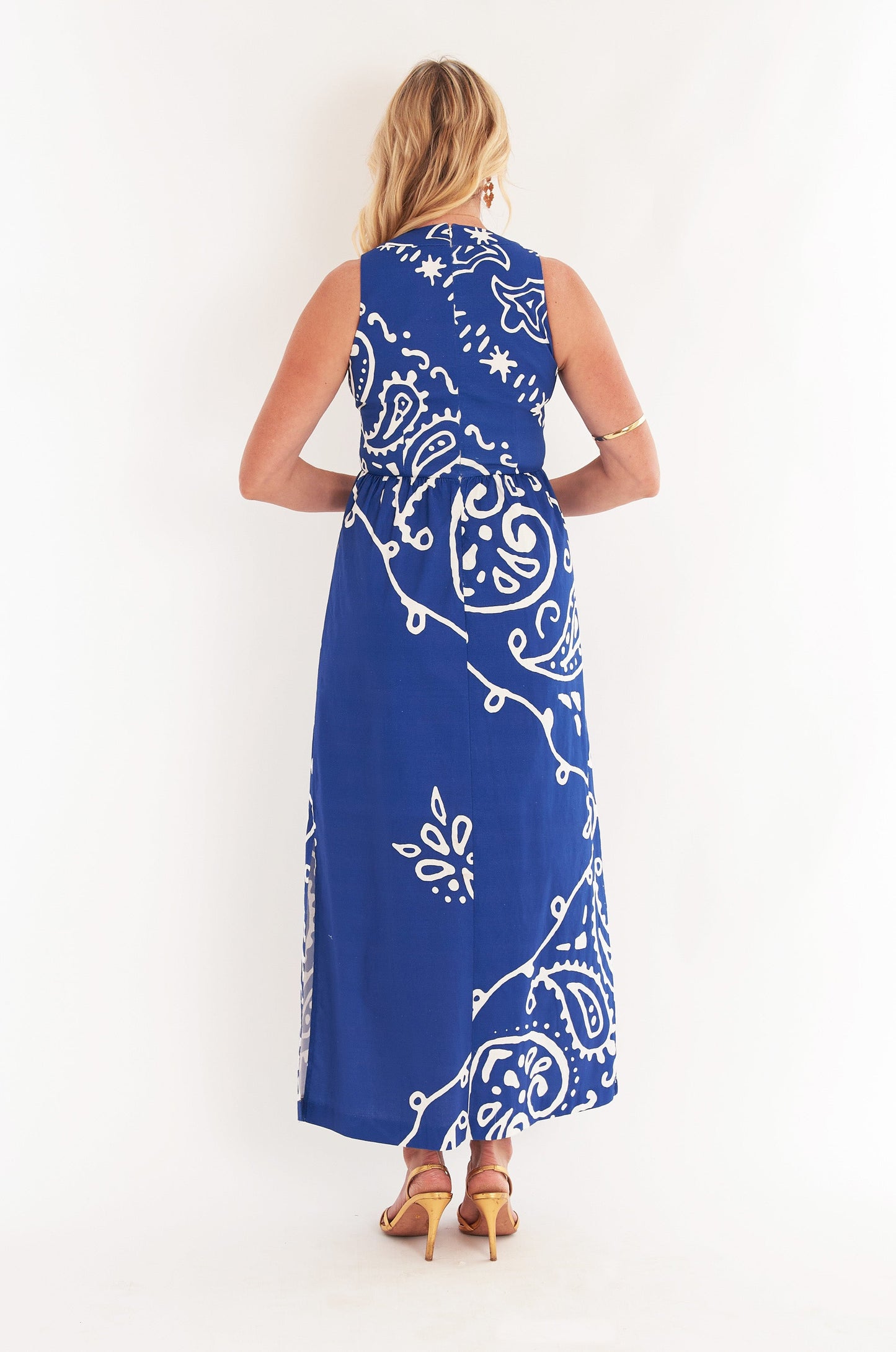 Nina Dress - Bandana Navy