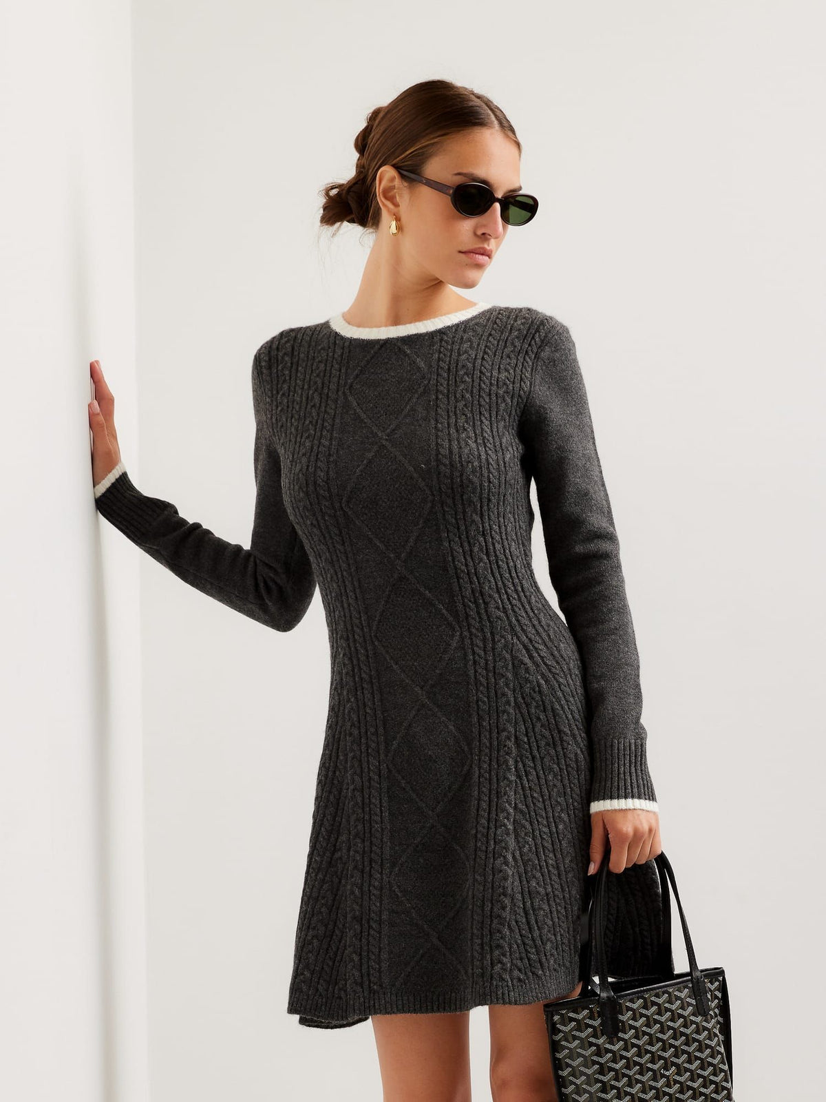 Lucienne Knit Sweater Dress